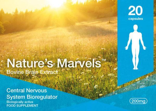 Nature’s Marvels – Central Nervous System Bioregulator with Cerluten 20 Caps