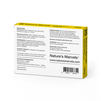 Nature’s Marvels – Kidney Bioregulator with Pielotax 20 Caps